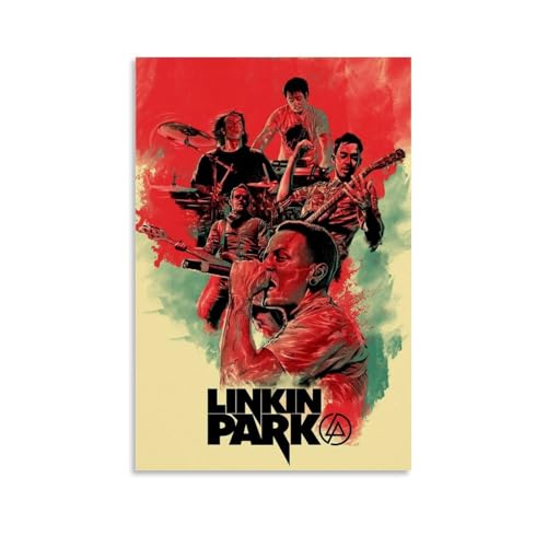 ZYNPCX Chester Bennington, wasserdichtes Poster, Kunst, Wohnzimmer, Wand, Schlafzimmer, Dekoration, Heimbüro und Geschenkvorbereitung, exquisite Geschenke zum Verschenken an Menschen, 40 x 60 cm von ZYNPCX