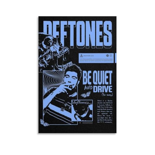 ZYNPCX Deftones Wasserdichtes Poster, Kunst, Wohnzimmer, Wand, Schlafzimmer, Dekoration, Heimbüro und Geschenkvorbereitung, exquisite Geschenke zum Verschenken an Menschen, 50 x 75 cm von ZYNPCX