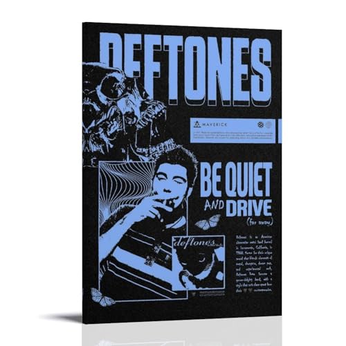 ZYNPCX Deftones Wasserdichtes Poster, Kunst, Wohnzimmer, Wand, Schlafzimmer, Dekoration, Heimbüro und Geschenkvorbereitung, exquisite Geschenke zum Verschenken an Menschen, 50 x 75 cm von ZYNPCX