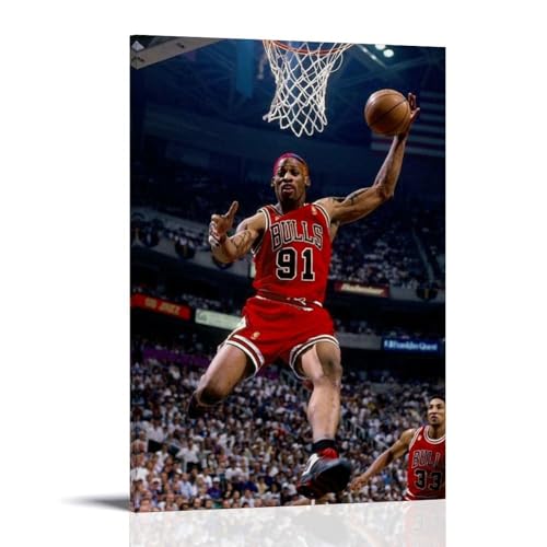 ZYNPCX Dennis Rodman Wasserfestes Poster, Kunst, Wohnzimmer, Wand, Schlafzimmer, Dekoration, Heimbüro und Geschenkvorbereitung, exquisite Geschenke zum Verschenken an Menschen, 20 x 30 cm, Dennis von ZYNPCX