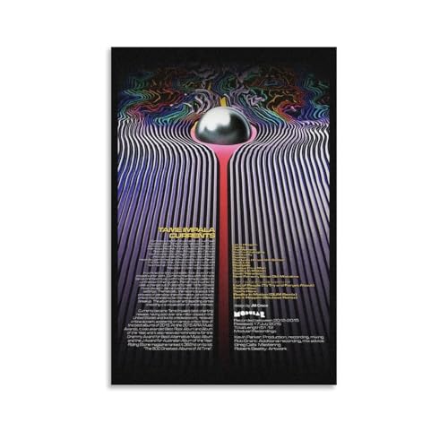 ZYNPCX Tame Impala, wasserdichtes Poster, Kunst, Wohnzimmer, Wand, Schlafzimmer, Dekoration, Heimbüro und Geschenkvorbereitung, exquisite Geschenke zum Verschenken an Menschen, 30 x 45 cm, Strömungen von ZYNPCX