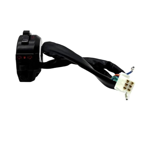 22 mm Motorrad -Lenkerschalter steuert die linke rechte Seite Elektrische Starthorndrehenscheinlicht kompatibel mit XL XR 250 400 600 Modelle(1pcs left) von ZYPMoTo