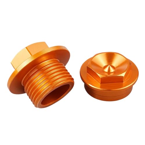 M20X1 5 Rad Lock Spindelmutter kompatibel mit verschiedenen Dirt Bike -Modellen, einschließlich TE 300 TE 125 Fe 250 Fe 350 Fe 450 Exc 300 Exc F 350 für Jahre 2016 2022(Front orange) von ZYPMoTo