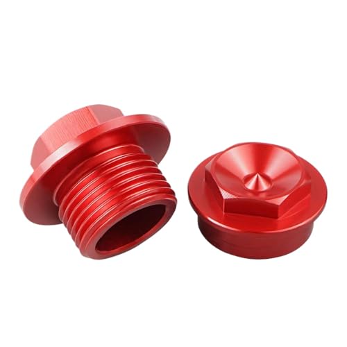 M20X1 5 Rad Lock Spindelmutter kompatibel mit verschiedenen Dirt Bike -Modellen, einschließlich TE 300 TE 125 Fe 250 Fe 350 Fe 450 Exc 300 Exc F 350 für Jahre 2016 2022(Front red) von ZYPMoTo