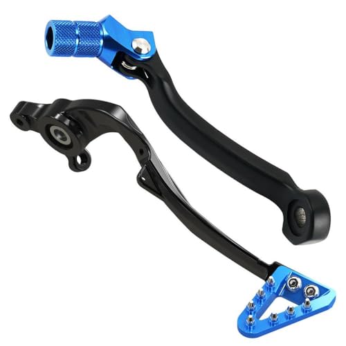 ZYPMoTo Einstellbare geschmiedete Aluminiumbrems-Pedalverschiebungshebel kompatibel mit Exc 300 TE 300 2017-2023 EC 300 2021-2023(KIT Blue) von ZYPMoTo