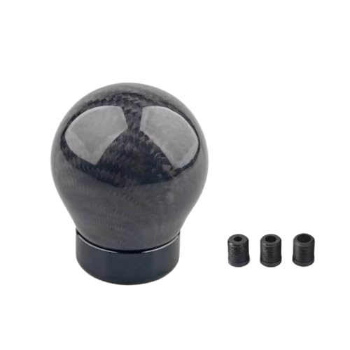 ZYPMoTo JDM Style Universal Carbon Fiber Gear Schaltknopf Schaltgetriebe mit den meisten Autos kompatibel(Black) von ZYPMoTo
