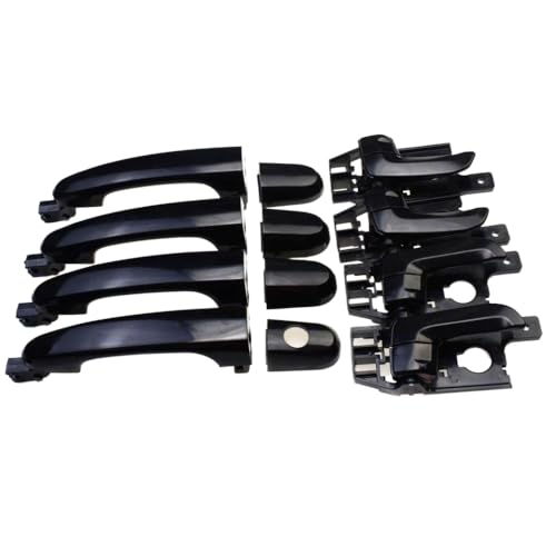 ZYPMoTo Kompatible Außendeiner -Türgriff im Außenseite vorne nach hinten rechts Passform 2005 2006 2007 2008 2009 2010 Modelle(Black) von ZYPMoTo