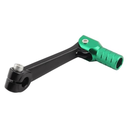 ZYPMoTo Universeller Motorrad -Gangschalthebel, kompatibel mit 50 bis 250ccm Dirt Bikes Motocross Getriebeersatz TEIL(Black green) von ZYPMoTo