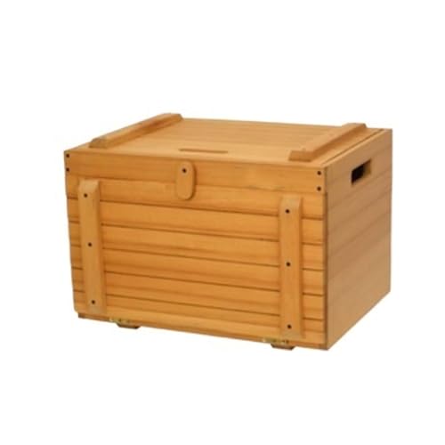 Campingbox Multifunktionale Aufbewahrungsbox aus massivem Holz, 60 l robuster Mehrzweckkisten-Aufbewahrungsbehälter, Containerbox for die Aufbewahrung von Autos, Camping, Picknick und Haussortierung C von ZYQTBHSTORE
