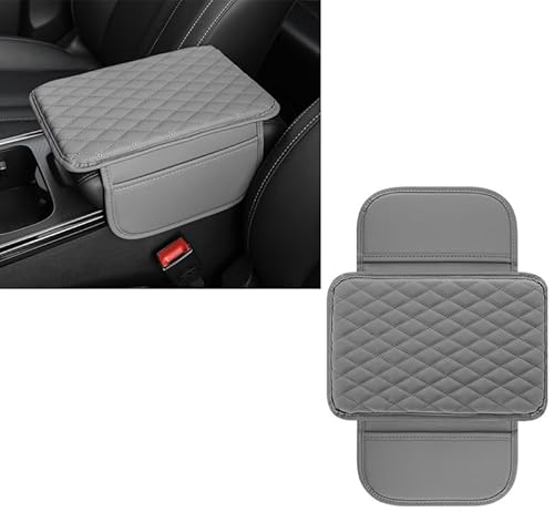 ZYSHJ Auto Armlehnen Polster für Audi RS6, Mittelkonsolen-Abdeckung, Schützendes Auto-Armlehnenkissen Innenraum Zubehör,Grey von ZYSHJ