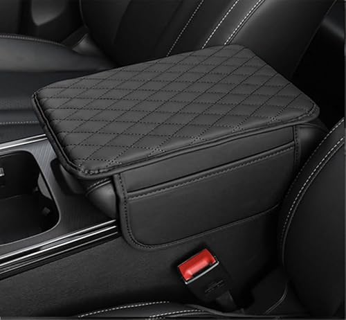 ZYSHJ Auto Armlehnen Polster für Audi S5 4door, Mittelkonsolen-Abdeckung, Schützendes Auto-Armlehnenkissen Innenraum Zubehör,Black von ZYSHJ
