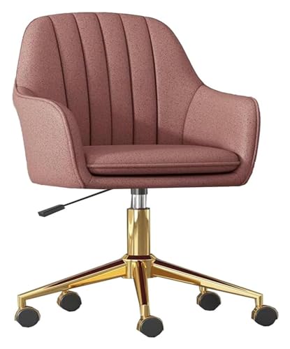 Eleganter, goldfarbener Schreibtischstuhl mit Armlehnen, ergonomischer Computer-Arbeitsstuhl, drehbarer, rollender Vanity-Gaming-Stuhl für den Schreibtisch und das Schlafzimmer von Mädchen Octopus von ZYSKABQ