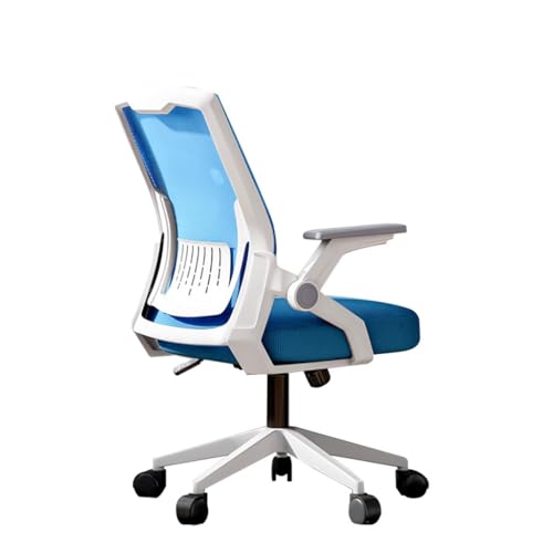 Ergonomic Office Chair mit einstellbarer Höhe Schwenkmaler Computer Schreibtisch Stuhl mit Lendengestütze Flip up up up up up up up up up up up up up up up up hoch weiß blau mesh stuhl für home apite Ergonomic Office Chair mit einstellbarer Höhe Schwenkmaler Computer Schreibtisch Stuhl mit Lendengestütze Flip up up up up up up up up up up up up up up up up hoch weiß blau mesh stuhl für home apite von ZYSKABQ