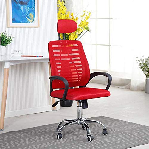 Ergonomischer Gaming-Stuhl mit Lordosenstütze und Kopfstütze, drehbarer Chefsessel mit hoher Rückenlehne für Zuhause, Büro, Arbeitszimmer oder Schlafzimmer, atmungsaktiver Netz-Schreibtischstuhl von ZYSKABQ