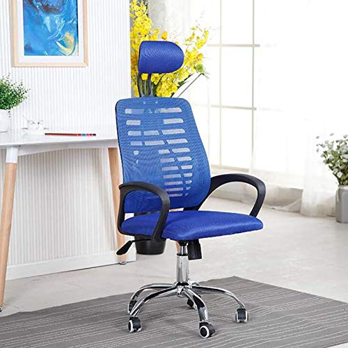 Ergonomischer Gaming-Stuhl mit Lordosenstütze und Kopfstütze, drehbarer Chefsessel mit hoher Rückenlehne für Zuhause, Büro, Arbeitszimmer oder Schlafzimmer, atmungsaktiver Netz-Schreibtischstuhl von ZYSKABQ