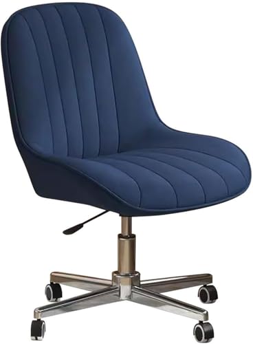 Moderner Schreibtischstuhl aus Samtstoff mit Rollen und höhenverstellbarer Funktion, ideal für den Einsatz im Schlafzimmer oder im Büro, stilvolles, überkreuztes Design (Hellgrau/a) Octopus feet von ZYSKABQ