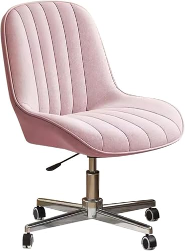 Moderner Schreibtischstuhl aus Samtstoff mit Rollen und höhenverstellbarer Funktion, ideal für den Einsatz im Schlafzimmer oder im Büro, stilvolles, überkreuztes Design (Hellgrau/a) Octopus feet von ZYSKABQ