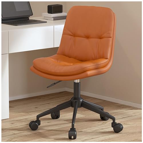 Moderner ergonomischer Schreibtischstuhl mit modernem Leder mit 360 ° drehbar verstellbarer Höhe Armless Home Office Computer Task Stuhl gepolsterte Waschtisch mit Rollrädern mit Rollrädern Octopus Moderner ergonomischer Schreibtischstuhl mit modernem Leder mit 360 ° drehbar verstellbarer Höhe Armless Home Office Computer Task Stuhl gepolsterte Waschtisch mit Rollrädern mit Rollrädern Octopus von ZYSKABQ
