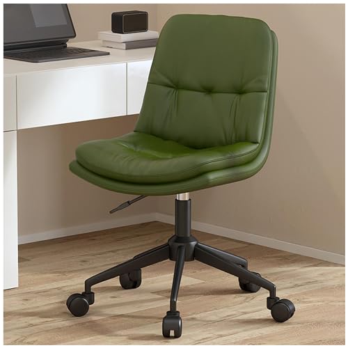 Moderner ergonomischer Schreibtischstuhl mit modernem Leder mit 360 ° drehbar verstellbarer Höhe Armless Home Office Computer Task Stuhl gepolsterte Waschtisch mit Rollrädern mit Rollrädern Octopus Moderner ergonomischer Schreibtischstuhl mit modernem Leder mit 360 ° drehbar verstellbarer Höhe Armless Home Office Computer Task Stuhl gepolsterte Waschtisch mit Rollrädern mit Rollrädern Octopus von ZYSKABQ