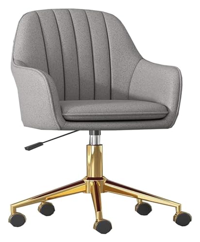 ZYSKABQ Eleganter Schreibtischstuhl mit goldenem Gestell, Armlehnen und drehbarer Rollfunktion für Mädchenzimmer. Ergonomischer Computer-Arbeitsstuhl für Heimbüro oder Gaming Octopus feet von ZYSKABQ