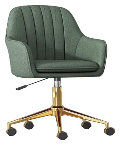 ZYSKABQ Eleganter Schreibtischstuhl mit goldenem Gestell, Armlehnen und drehbarer Rollfunktion für Mädchenzimmer. Ergonomischer Computer-Arbeitsstuhl für Heimbüro oder Gaming Octopus feet von ZYSKABQ