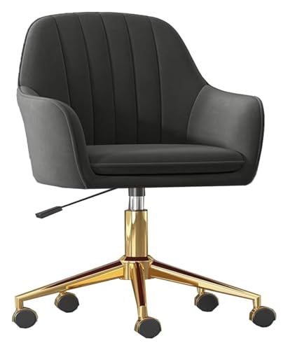 ZYSKABQ Eleganter Schreibtischstuhl mit goldenem Gestell, Armlehnen und drehbarer Rollfunktion für Mädchenzimmer. Ergonomischer Computer-Arbeitsstuhl für Heimbüro oder Gaming Octopus feet von ZYSKABQ