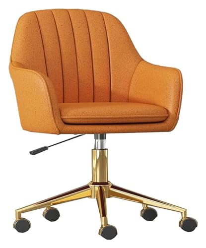 ZYSKABQ Eleganter Schreibtischstuhl mit goldenem Gestell, Armlehnen und drehbarer Rollfunktion für Mädchenzimmer. Ergonomischer Computer-Arbeitsstuhl für Heimbüro oder Gaming Octopus feet von ZYSKABQ