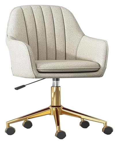 ZYSKABQ Eleganter Schreibtischstuhl mit goldenem Gestell, Armlehnen und drehbarer Rollfunktion für Mädchenzimmer. Ergonomischer Computer-Arbeitsstuhl für Heimbüro oder Gaming Octopus feet von ZYSKABQ