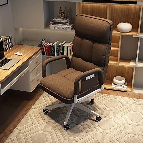 ZYSKABQ Ergonomischer, Verstellbarer, drehbarer Computerstuhl mit gepolstertem Sitzkissen für Erwachsene, Bürostuhl mit hoher Rückenlehne, Armlehne und Kopfstütze, Braun, 51 x 52 x 57 cm Octopus feet ZYSKABQ Ergonomischer, Verstellbarer, drehbarer Computerstuhl mit gepolstertem Sitzkissen für Erwachsene, Bürostuhl mit hoher Rückenlehne, Armlehne und Kopfstütze, Braun, 51 x 52 x 57 cm Octopus feet von ZYSKABQ