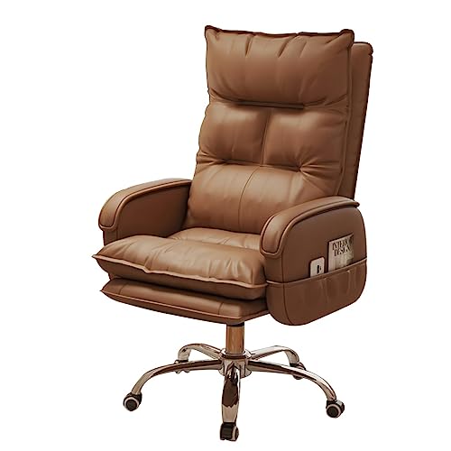 ZYSKABQ Ergonomischer Gaming-Stuhl mit hoher Rückenlehne für Erwachsene Boss Lift Büro-Schreibtischstuhl mit Metallsessel für Schlafzimmer und Wohnzimmer Braune Farboption Octopus feet ZYSKABQ Ergonomischer Gaming-Stuhl mit hoher Rückenlehne für Erwachsene Boss Lift Büro-Schreibtischstuhl mit Metallsessel für Schlafzimmer und Wohnzimmer Braune Farboption Octopus feet von ZYSKABQ