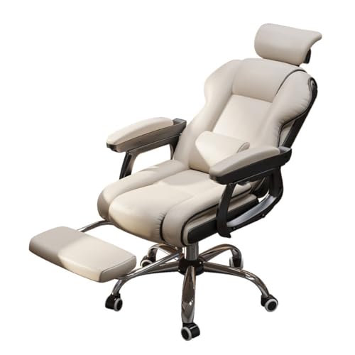 ZYSKABQ Ergonomischer drehbarer Gaming-Stuhl mit höhenverstellbarer Schaukelfunktion, Armlehnen und Rollen. Chefsessel aus Leder für Erwachsene mit Rückenstütze und Latexkissen Octopus feet von ZYSKABQ