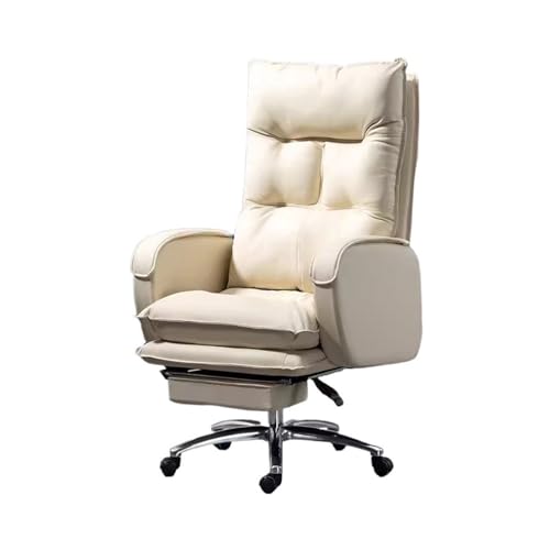 ZYSKABQ Home Office Lehlinie Lazy Sofa Stuhl bequemer Schreibtisch Computerstuhl mit Drehfunktion Mikrofaser -Ledermaterial (Dunkelbraun) Octopus feet von ZYSKABQ