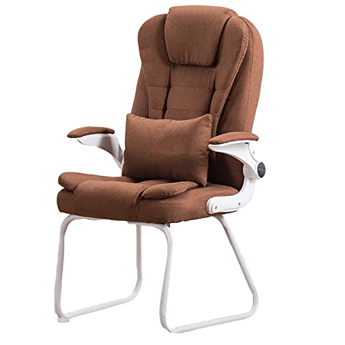 ZYSKABQ Moderne Büro -Gaming -Computerstuhl ohne Räder PU Leder Wartezimmer Gaststuhl Comfy Conference Stuhl mit Armen stabil für Moderne Esszimmer sitzen Octopus feet von ZYSKABQ