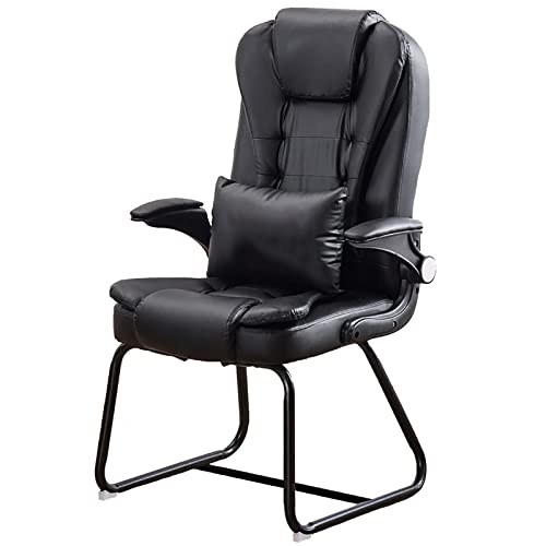 ZYSKABQ Moderne Büro -Gaming -Computerstuhl ohne Räder PU Leder Wartezimmer Gaststuhl Comfy Conference Stuhl mit Armen stabil für Moderne Esszimmer sitzen Octopus feet von ZYSKABQ