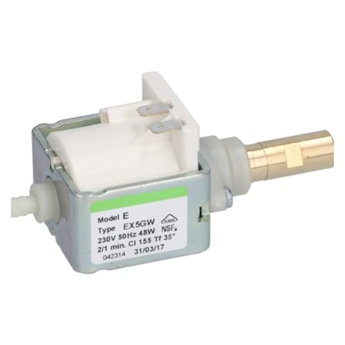 EX5GW Kaffeemaschinen-Vibrationspumpe, Kompatibel Mit ULKA, 48 W, 230 V, 50 Hz, Kaffeemaschinen-Wasserpumpe EX5GW Kaffeemaschinen-Vibrationspumpe, Kompatibel Mit ULKA, 48 W, 230 V, 50 Hz, Kaffeemaschinen-Wasserpumpe von ZYSLXHOCZ
