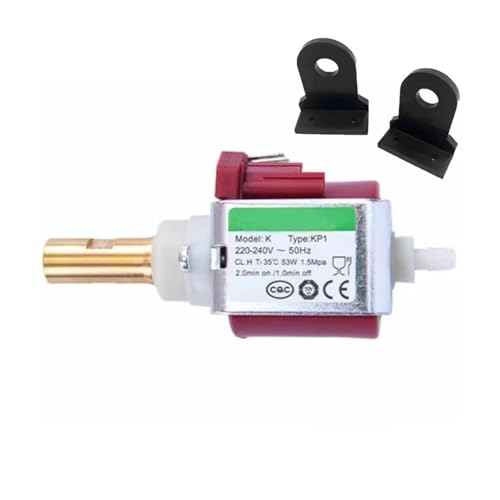 KP1 220 V 53 W Elektromagnetische Pumpe For Schrank/Kaffeemaschine, Ersatz For Wasserpumpe, Kompatibel Mit ULKA, EX5, Kompatibel Mit Defond, P500U(Pump with holder) von ZYSLXHOCZ
