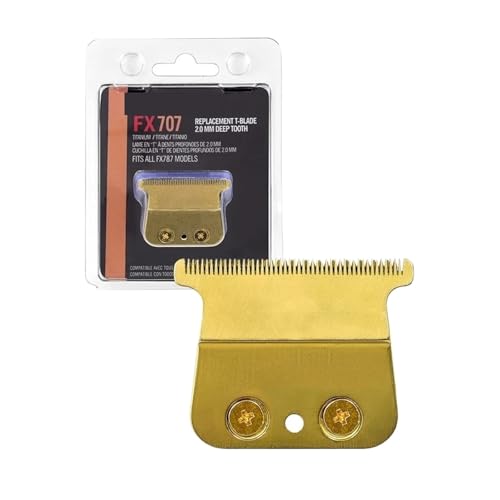 Professionelle Ersatzklinge Aus Titan, Kompatibel Mit BaBylissPRO, Kompatibel Mit Barberology, FX787 Und FX726. Passt Auf Alle Modelle FX787 Und FX726. Gold Professionelle Ersatzklinge Aus Titan, Kompatibel Mit BaBylissPRO, Kompatibel Mit Barberology, FX787 Und FX726. Passt Auf Alle Modelle FX787 Und FX726. Gold von ZYSLXHOCZ
