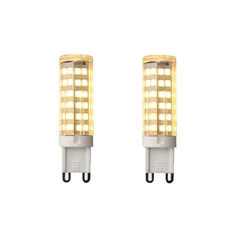 ZYUJIA G9 7W 220-240V LED Sockel Glühlampe(Entspricht Halogenlampe 60W) 600LM Nicht Dimmbar Warmweiß 3000K G9 Kapsel Birne,2er pack von ZYUJIA