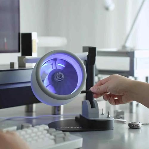 ZYWMZJ Düsenmotor-Ventilator For Den Schreibtisch – 2-in-1-Turbolader Mit Luftbefeuchter Und Blauen LED-Rücklichtern ZYWMZJ Düsenmotor-Ventilator For Den Schreibtisch – 2-in-1-Turbolader Mit Luftbefeuchter Und Blauen LED-Rücklichtern von ZYWMZJ