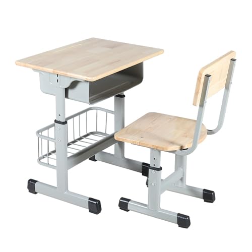 ZYWMZJ Ergonomisches Schreibtisch- Und Stuhlset for Kinder Mit Ablage, Stifthalter Und Haken – Ideal for Lernen, for Hausaufgaben Und Künstlerische Aktivitäten(D) von ZYWMZJ