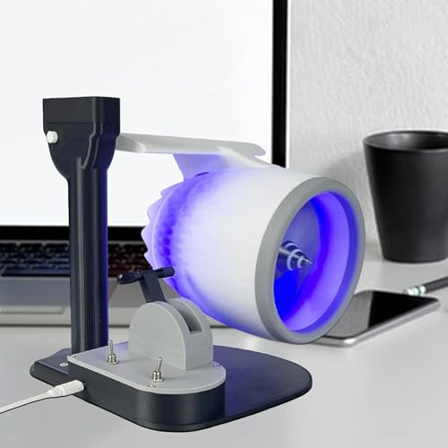 ZYWMZJ Jet Engine Turbo Fan - Blauer LED-Tischventilator Mit Luftbefeuchter, Einzigartiges Flugzeugdesign For Moderne Büroeinrichtung ZYWMZJ Jet Engine Turbo Fan - Blauer LED-Tischventilator Mit Luftbefeuchter, Einzigartiges Flugzeugdesign For Moderne Büroeinrichtung von ZYWMZJ