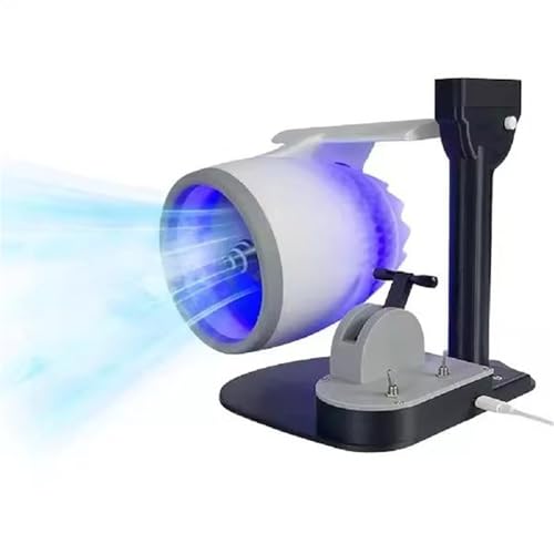 ZYWMZJ Turboventilator Fürs Büro – Verstellbarer Tischventilator Im Jet-Engine-Design Mit 300-ml-Luftbefeuchter, Leise Kühlung For Zuhause/Büro ZYWMZJ Turboventilator Fürs Büro – Verstellbarer Tischventilator Im Jet-Engine-Design Mit 300-ml-Luftbefeuchter, Leise Kühlung For Zuhause/Büro von ZYWMZJ