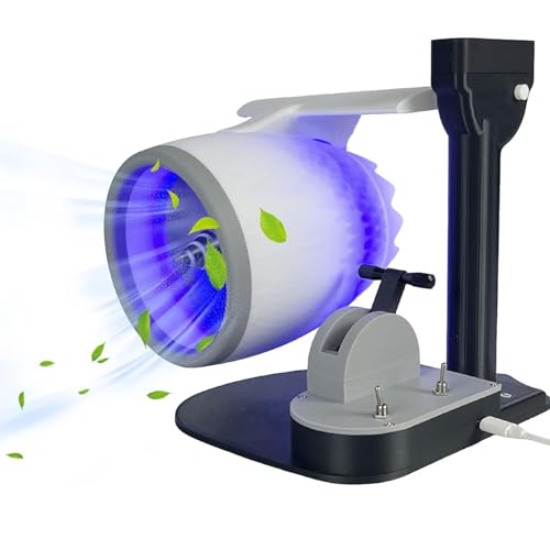 ZYWMZJ Verstellbarer Turbofan-Büro-Tischventilator – Motorform, Luftbefeuchter, Rücklichter, Turbo-Tischventilator ZYWMZJ Verstellbarer Turbofan-Büro-Tischventilator – Motorform, Luftbefeuchter, Rücklichter, Turbo-Tischventilator von ZYWMZJ