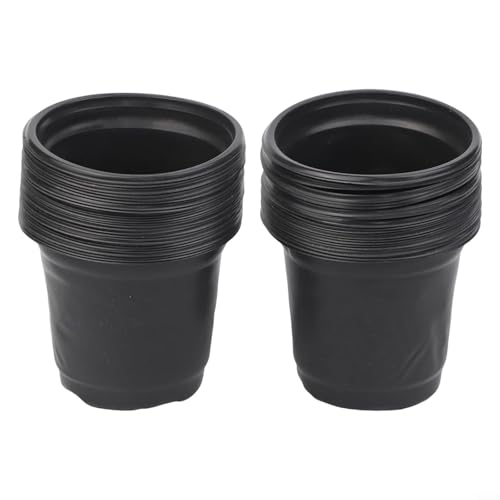 100 Stück schwarze Kunststoff-Blumentöpfe, perfekt für Sukkulenten und kleine Pflanzen, effektives Drainage-Design 100 Stück schwarze Kunststoff-Blumentöpfe, perfekt für Sukkulenten und kleine Pflanzen, effektives Drainage-Design von ZYWUOY