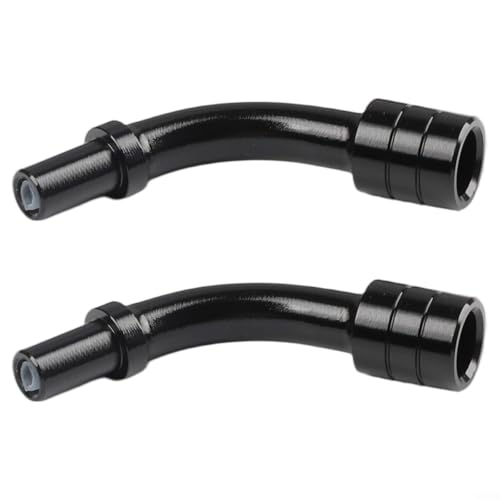 2 x V-Bremskabelführungsrohre aus Aluminiumlegierung mit gut geschmierten Auskleidungen für besseren Betrieb (schwarz) von ZYWUOY