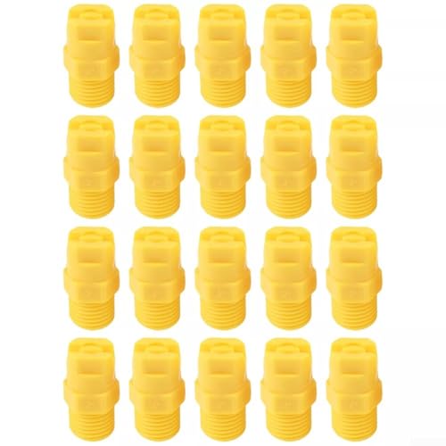 20 Stück flache Ventilator-Sprühspitze, Kunststoff 1/4 BSPT Außengewinde, flache Ventilator-Sprühspitze, 80° Sprühwinkel, landwirtschaftliche Sprühdüsen 20 Stück flache Ventilator-Sprühspitze, Kunststoff 1/4 BSPT Außengewinde, flache Ventilator-Sprühspitze, 80° Sprühwinkel, landwirtschaftliche Sprühdüsen von ZYWUOY