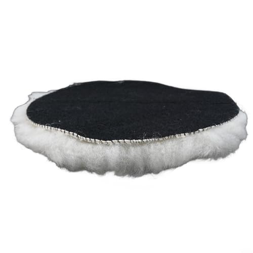 3 4 5 6 7 Lammwoll-Polierpads für Auto-Puffer, Polierhauben für den Einsatz auf Holz, Glas, Edelstahl, Automobil- und Möbeloberflächen (17,8 cm) von ZYWUOY