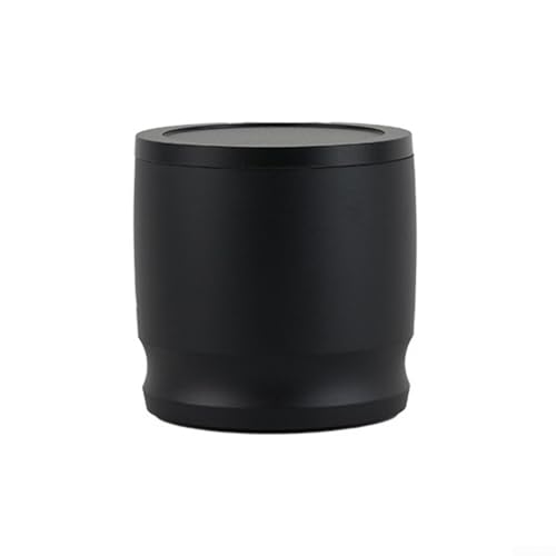 58 mm Kaffeesatzsammler mit Schutzdeckel für Mühlen, Anti-Fliegen-Funktion aus robuster Aluminiumlegierung (schwarz) von ZYWUOY