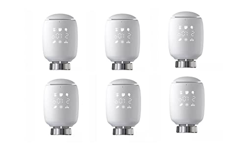 ZYWUOY 6pcs Smartes Heizkörperthermostat Intelligenter Heizkörperregler mit App WiFi Heizung von ZYWUOY