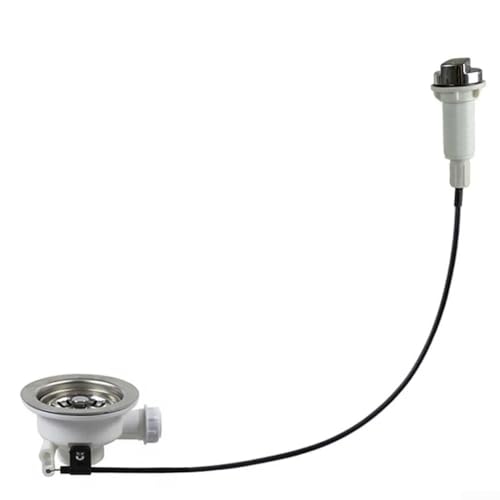 Abflusssieb, Abflusssieb, Abflussfilter, Abflusssieb mit Kabelsteuerung, für Küchenspüle Verstopfung (114 mm) von ZYWUOY